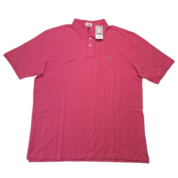 Johnnie-O Hangin Out Pink Cotton Blend Mens Polo Size Large - Picture 11 of 11
